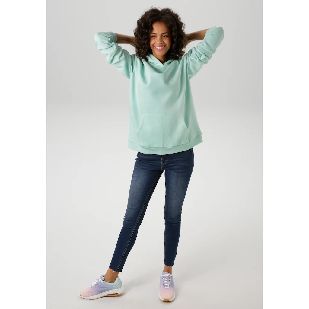 Aniston CASUAL Kapuzensweatshirt Mit Smiley Im Rücken - NEUE KOLLEKTION