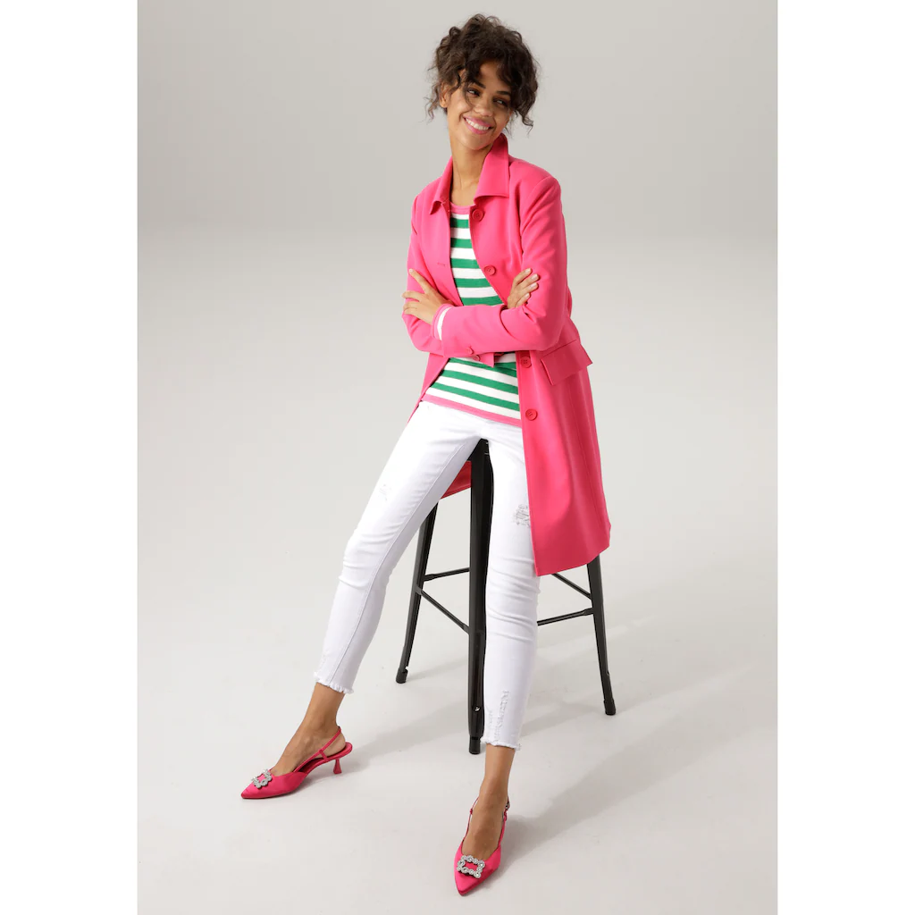 Aniston CASUAL Kurzmantel In Trendigen Knallfarben