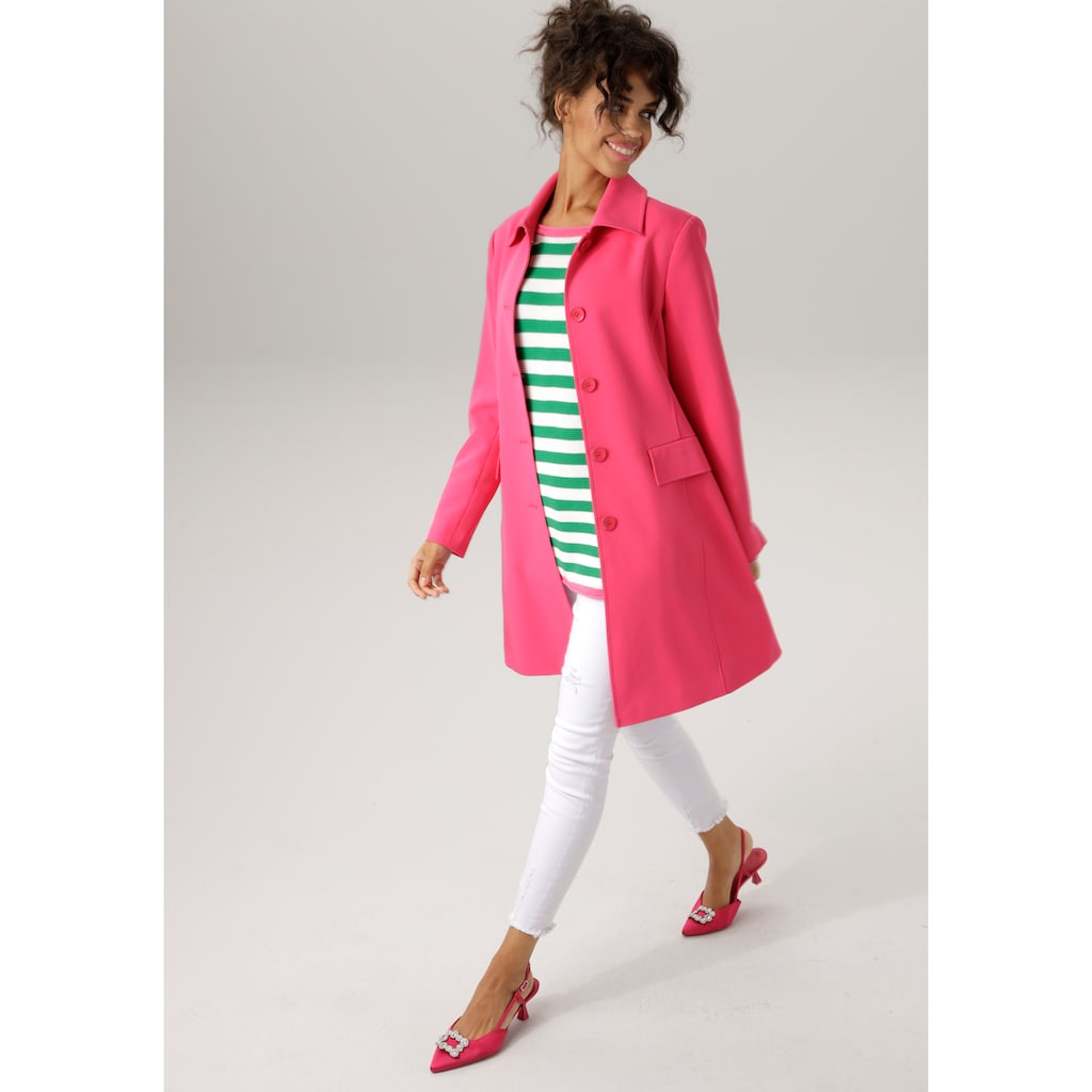 Aniston CASUAL Kurzmantel in trendigen Knallfarben