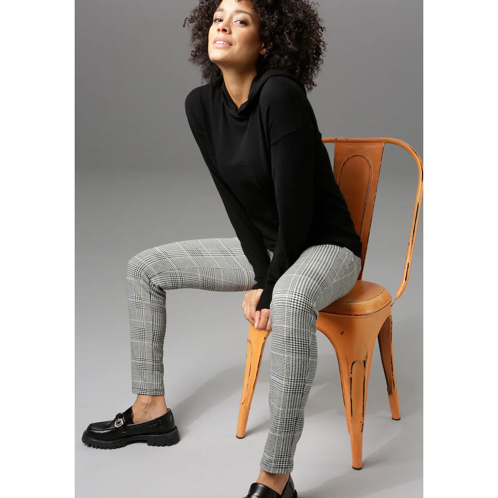Aniston CASUAL Leggings Im Karo-Dessin
