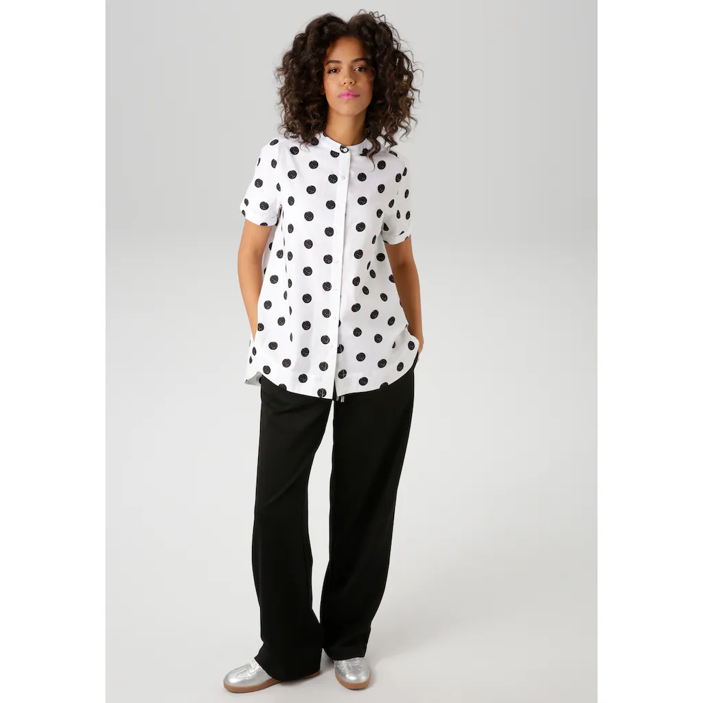 Aniston CASUAL Longbluse Mit Coolen Punkten Bedruckt - NEUE KOLLEKTION