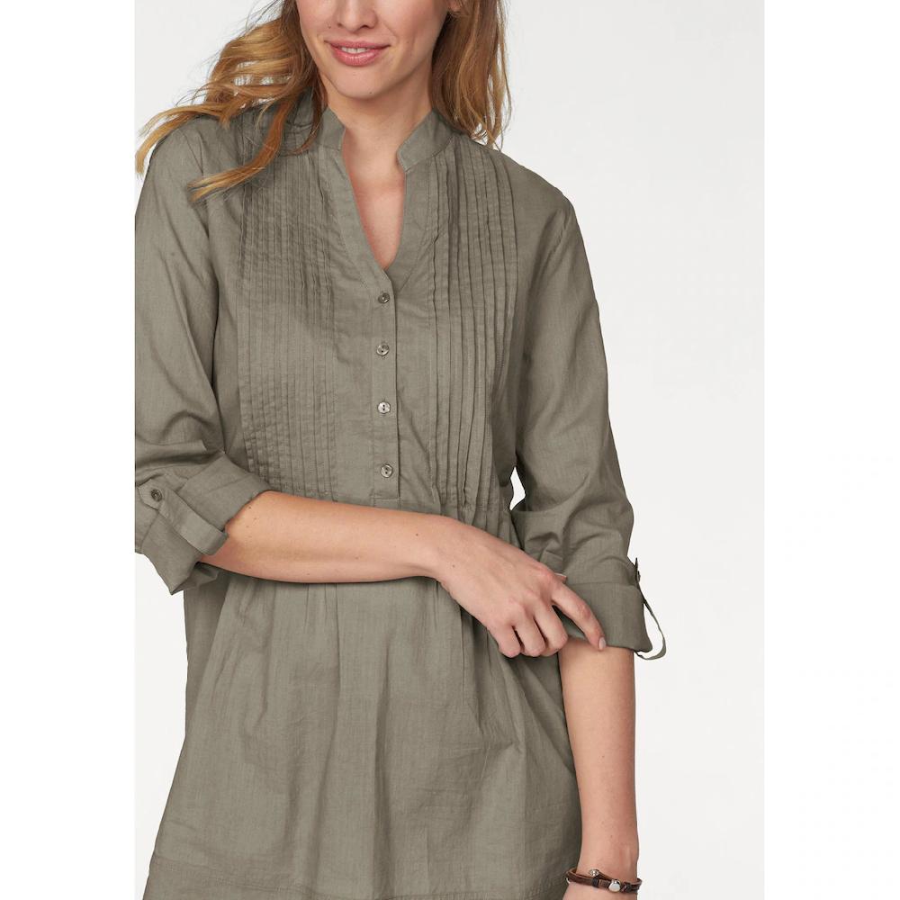 Aniston CASUAL Longbluse Mit Dekorativer Biesenverarbeitung