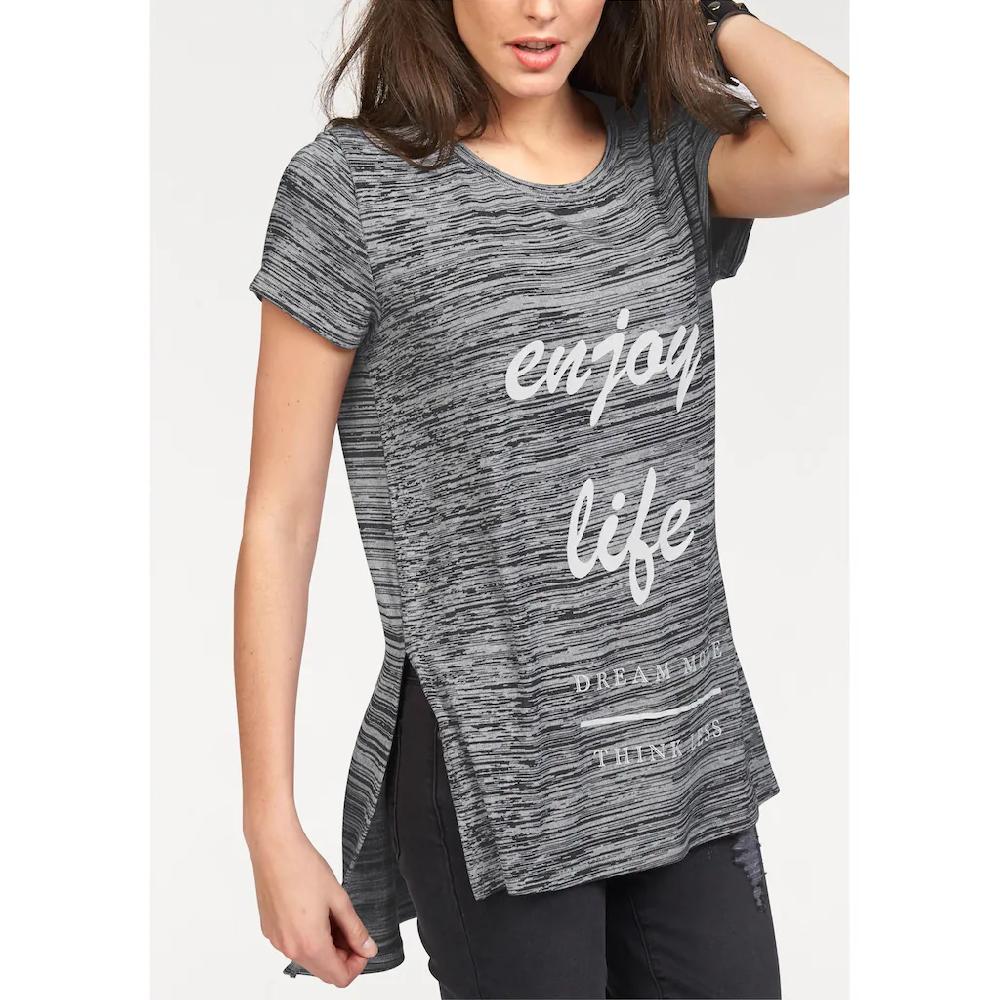 Aniston CASUAL Longshirt Mit Rundhals-Ausschnitt