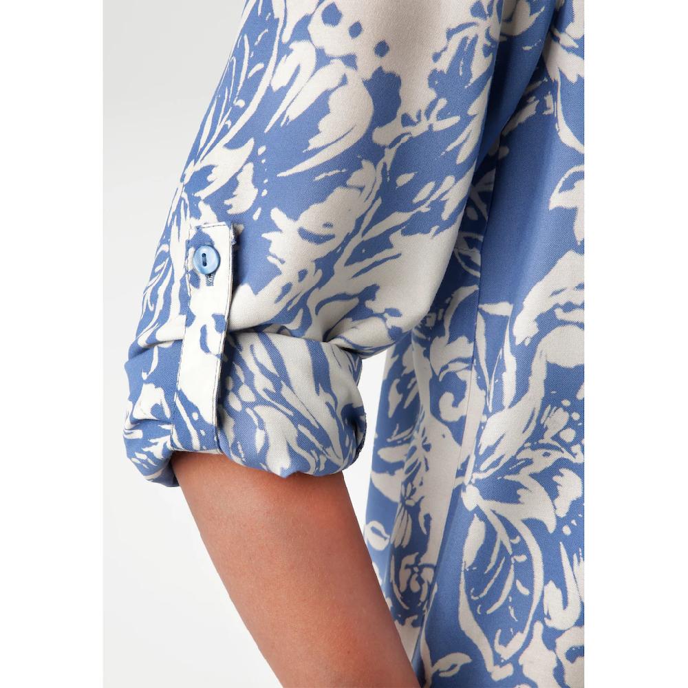 Aniston CASUAL Maxikleid Mit Großflächigem. Grafischen Blumendruck - NEUE KOLLEKTION