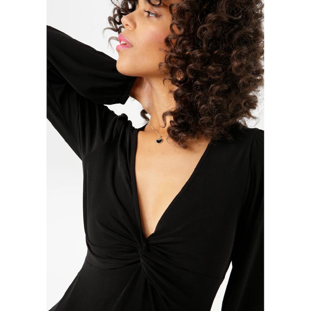 Aniston CASUAL Maxikleid Mit Raffiniertem Knoten Am Dekolleté - NEUE KOLLEKTION