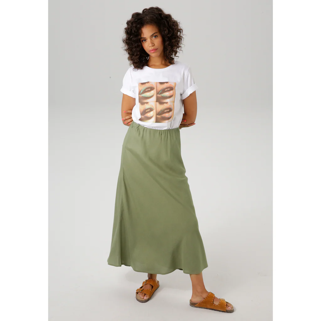 Aniston CASUAL Maxirock In Sommerlichen Farben - NEUE KOLLEKTION