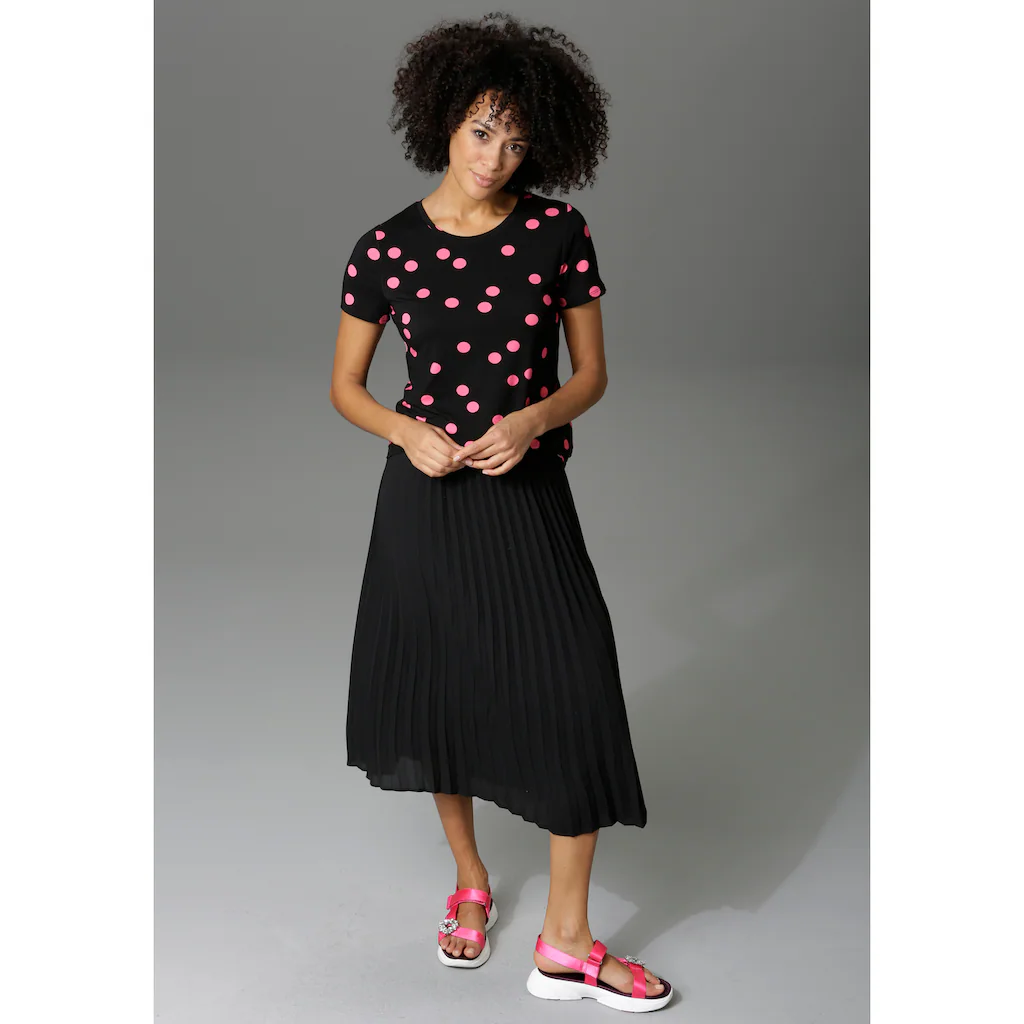 Aniston CASUAL Plisseerock In Trendiger Farbpalette