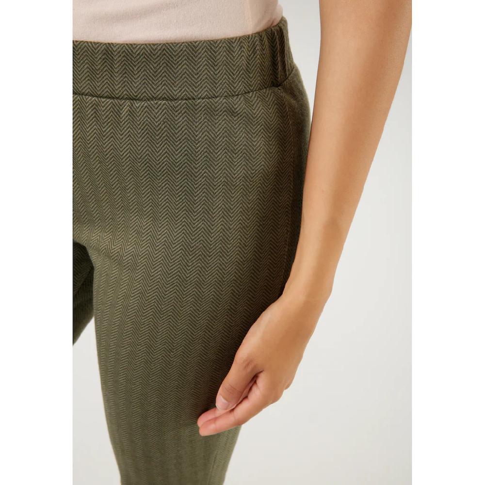 Aniston CASUAL Schlaghose Mit Farbharmonischem Fischgrat-Muster