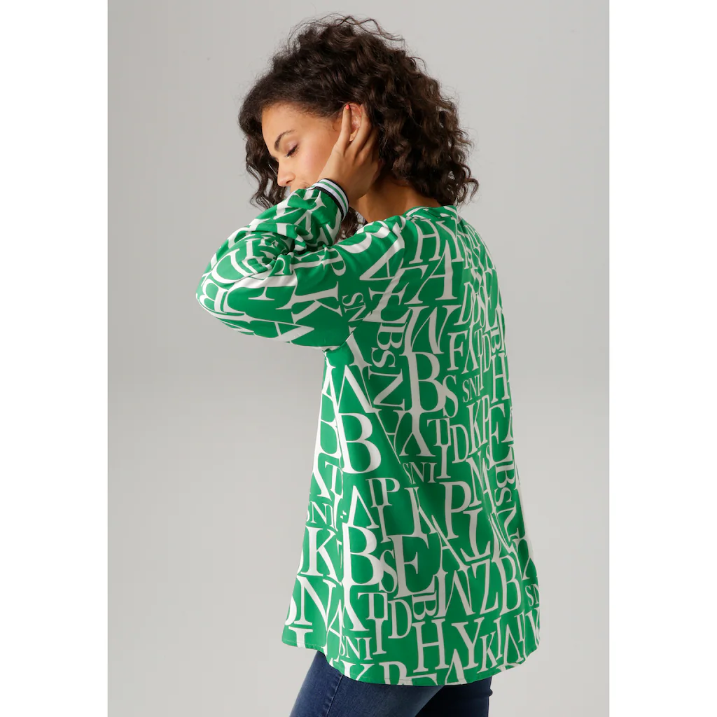 Aniston CASUAL Schlupfbluse Mit Buchstaben Bedruckt