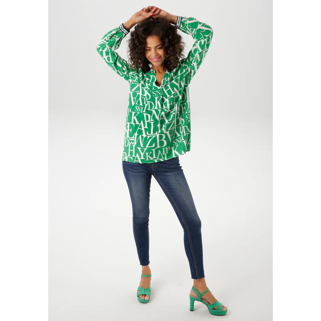 Aniston CASUAL Schlupfbluse Mit Buchstaben Bedruckt