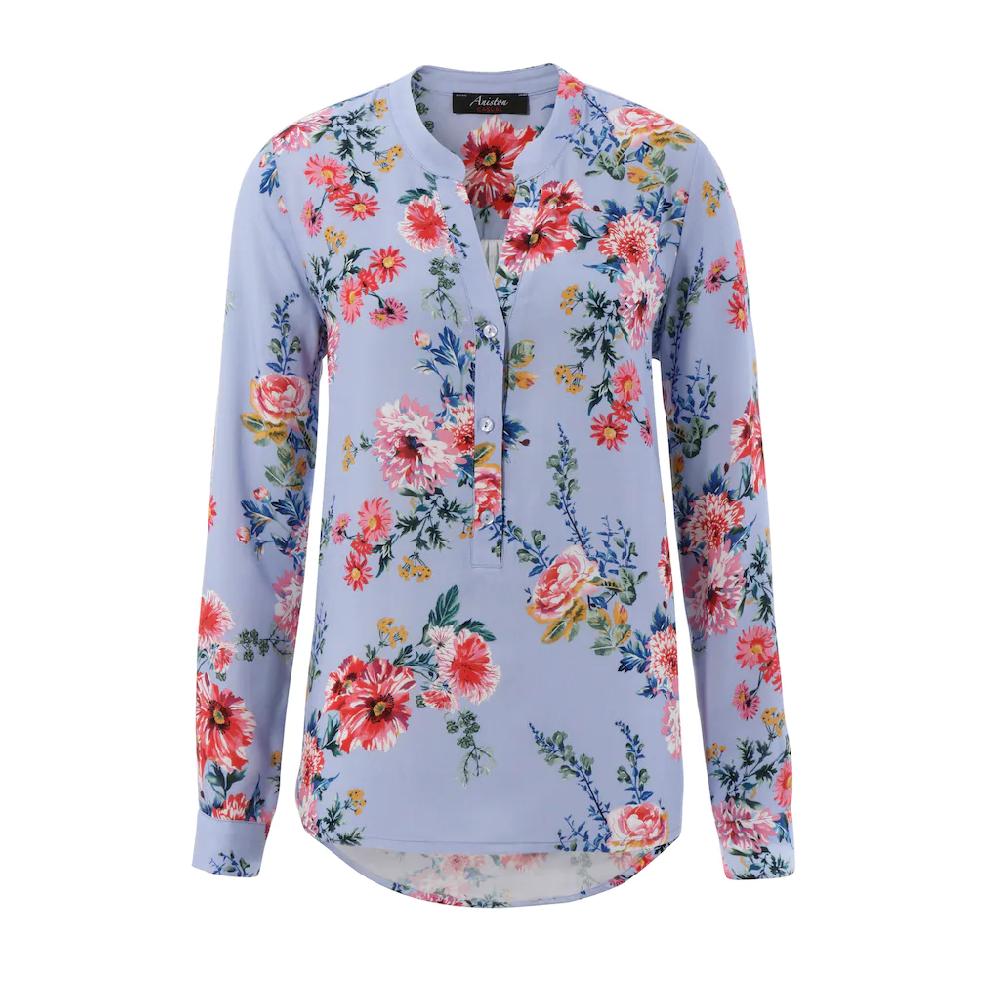 Aniston CASUAL Schlupfbluse Mit Farbenfrohem Blumendruck
