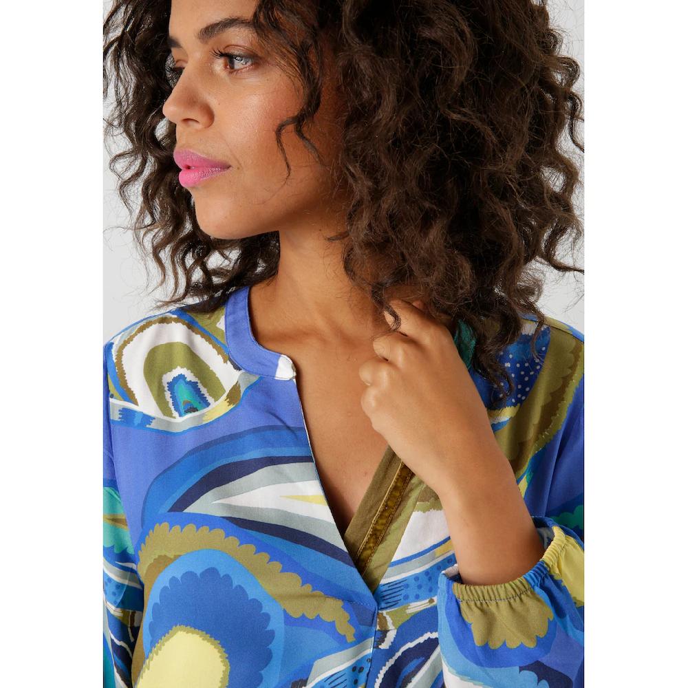 Aniston CASUAL Schlupfbluse Mit Farbharmonischen Großflächigem Paisley-Muster - NEUE KOLLEKTION