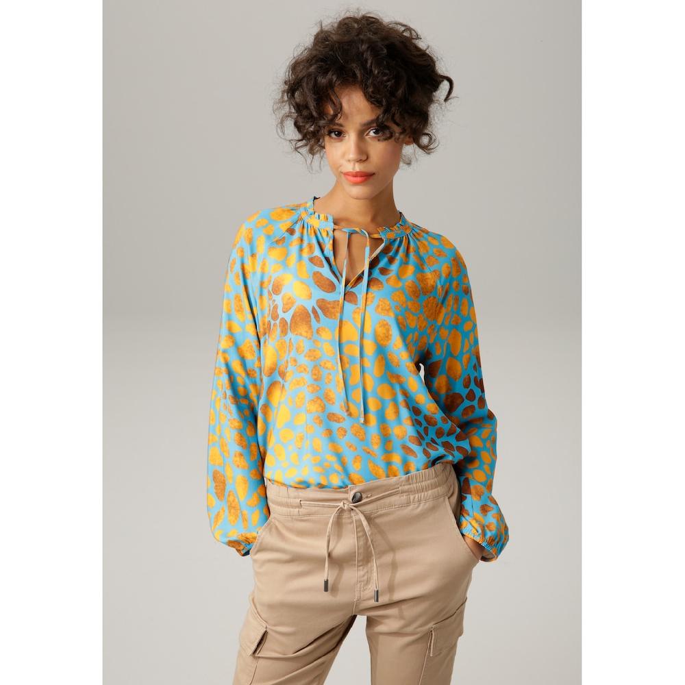 Aniston CASUAL Schlupfbluse Mit Interessanten Alloverdruck