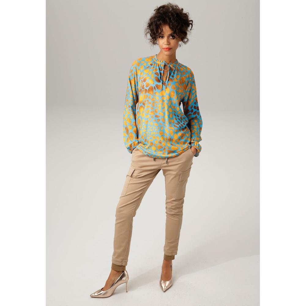 Aniston CASUAL Schlupfbluse Mit Interessanten Alloverdruck