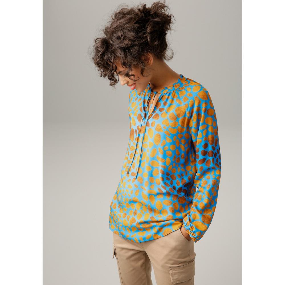 Aniston CASUAL Schlupfbluse mit interessanten Alloverdruck