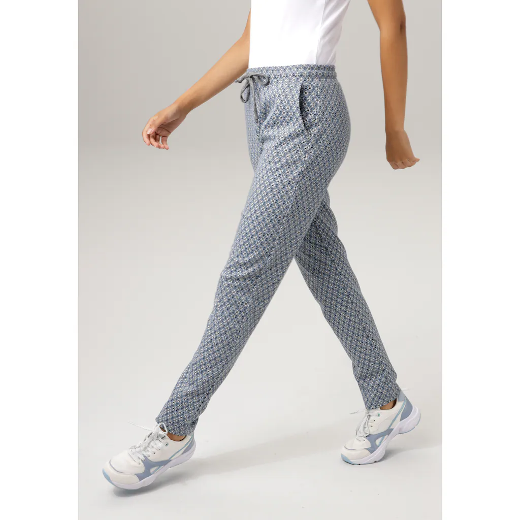 Aniston CASUAL Schlupfhose Im Extravagantem Karo-Dessin