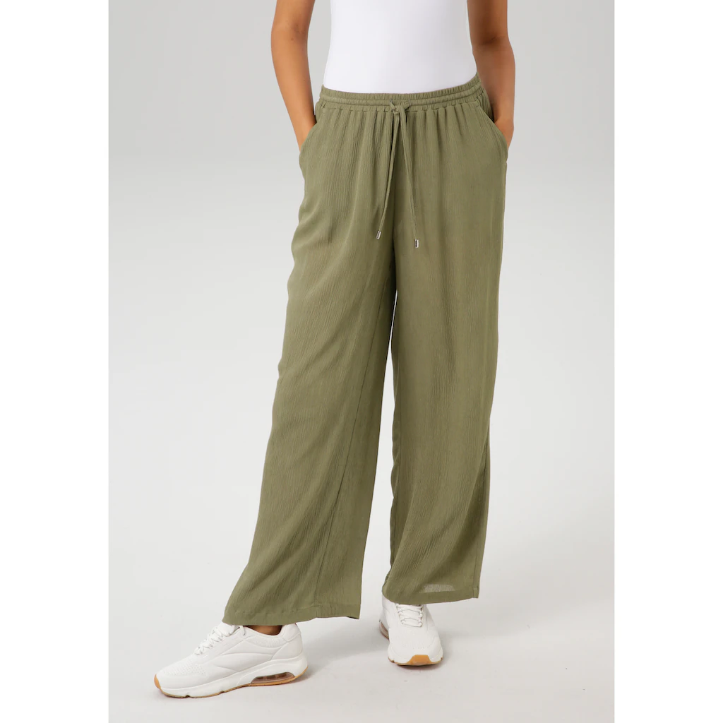 Aniston CASUAL Schlupfhose in trendiger Crepé-Qualität - NEUE KOLLEKTION