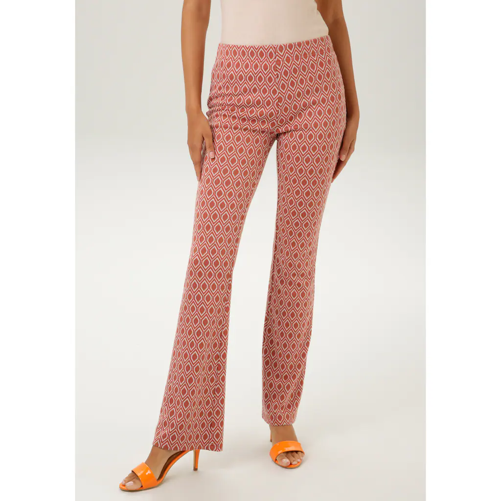 Aniston CASUAL Schlupfhose mit Rauten oder Blumen - beide sind der Hit
