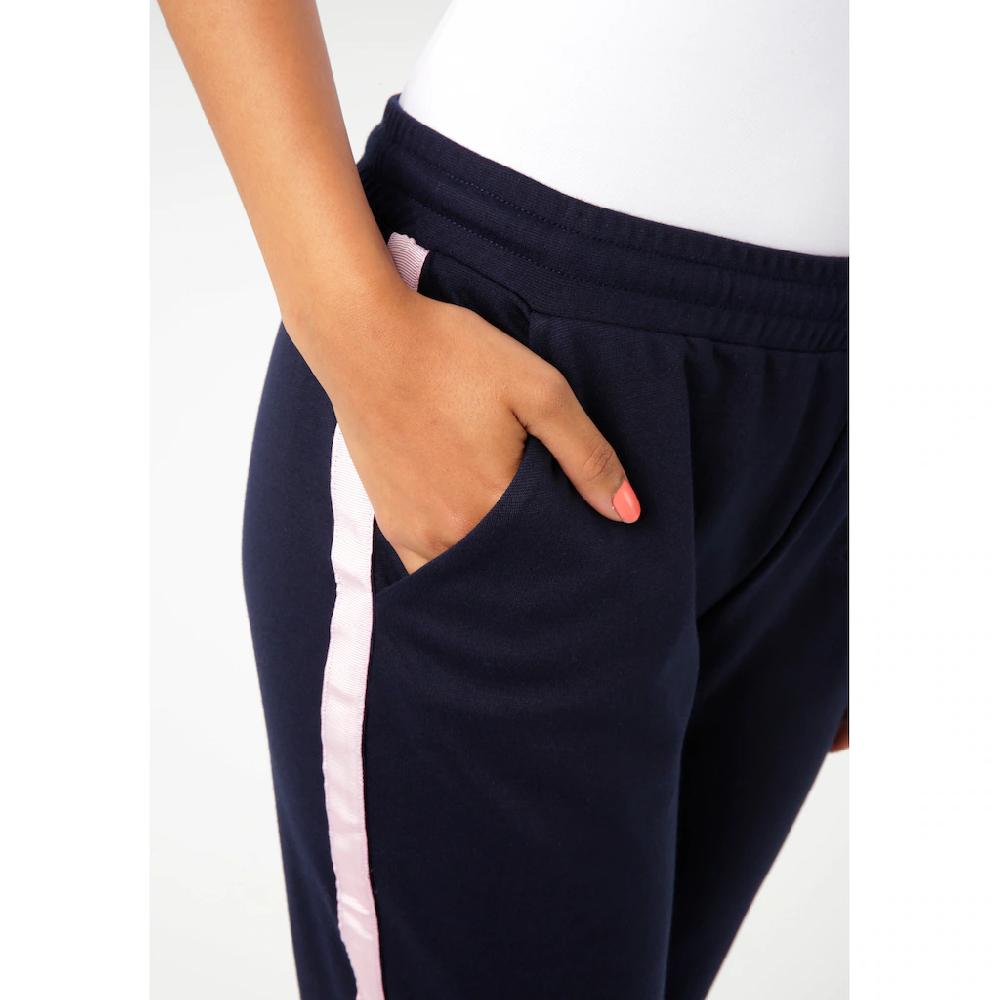 Aniston CASUAL Schlupfhose Mit Rosafarbenem Tape An Den Seitennähten - NEUE KOLLEKTION