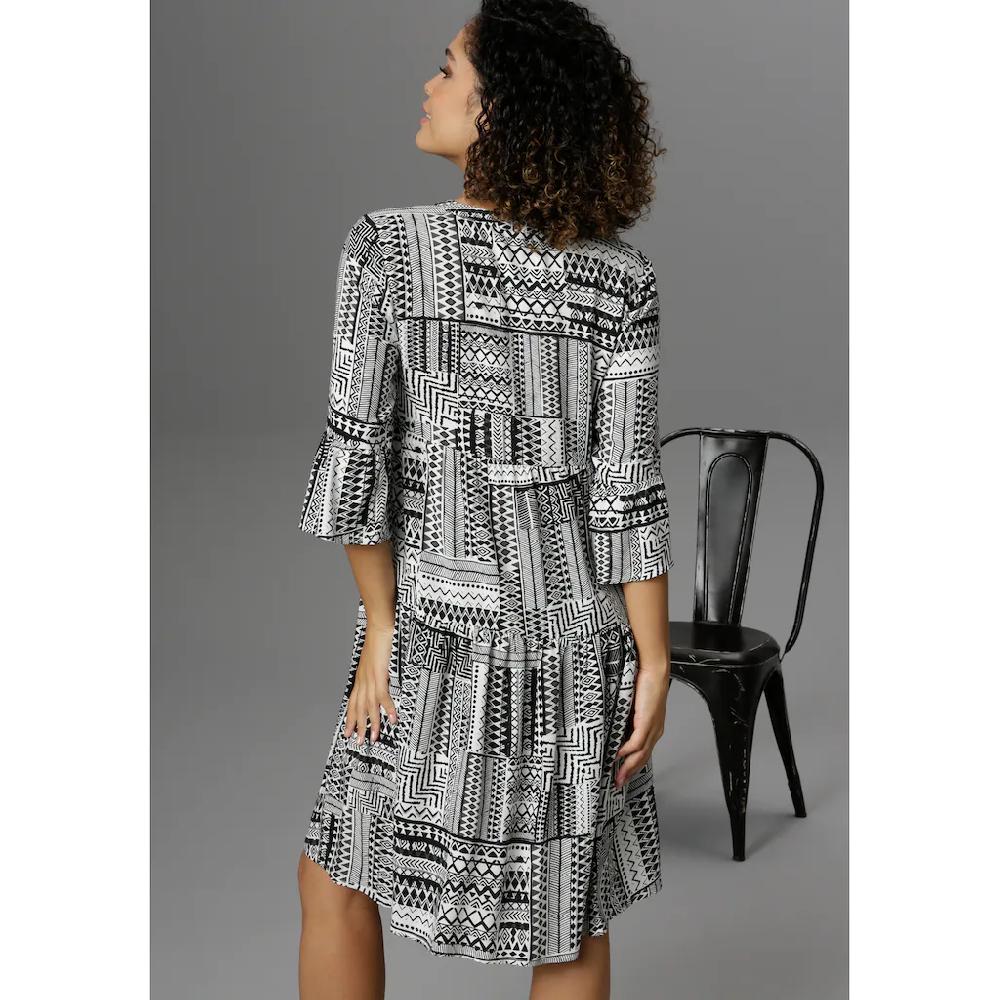 Aniston CASUAL Sommerkleid Im Folklore-Look