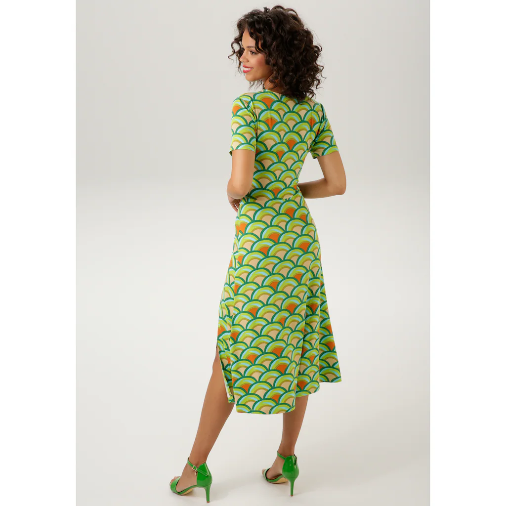 Aniston CASUAL Sommerkleid In Wickeloptik