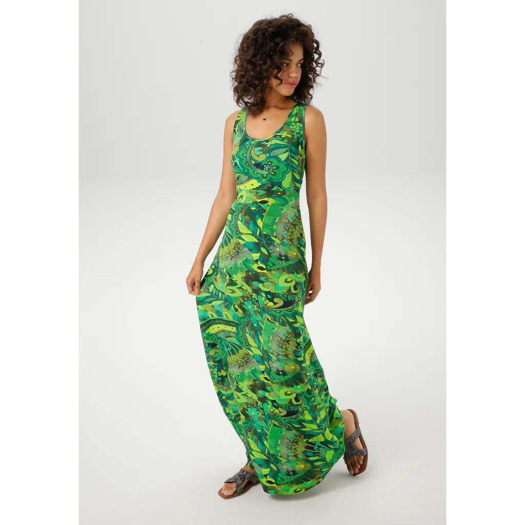 Aniston CASUAL Sommerkleid Mit Extravagantem Druck Im Batik-Dessin - NEUE KOLLEKTION