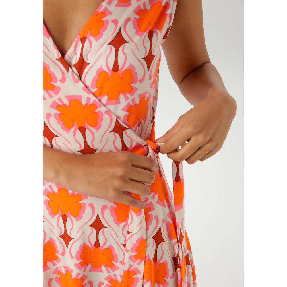 Aniston CASUAL Sommerkleid Mit Extravagantem Retro-Muster- Jedes Teil Ein Unikat- NEUE KOLLEKTION