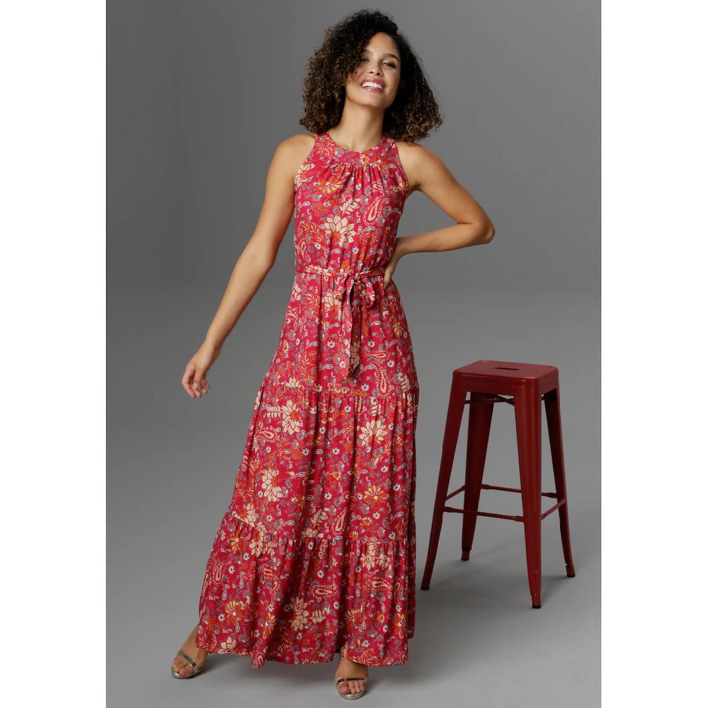 Aniston CASUAL Sommerkleid Mit Fantasievollem Blumendruck