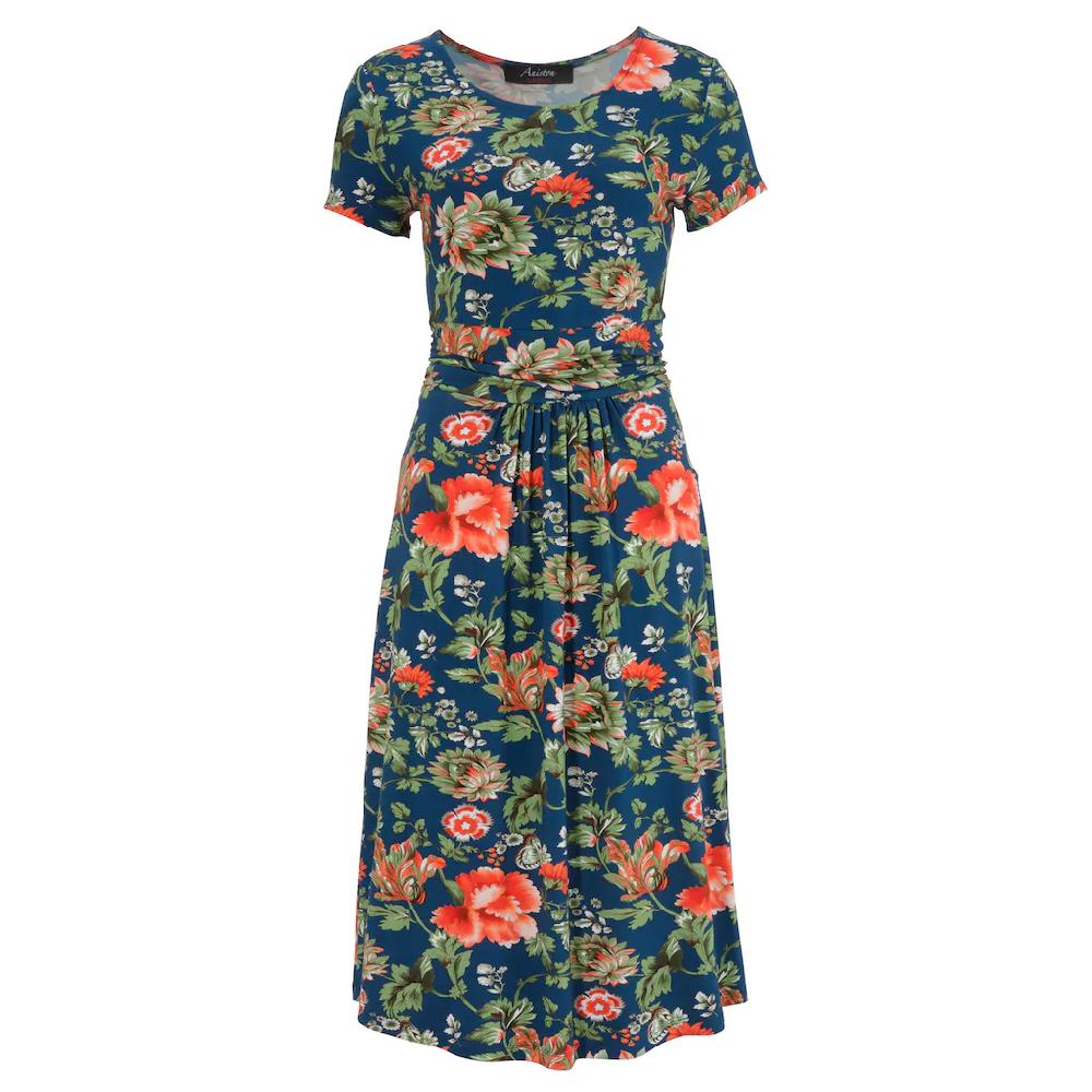 Aniston CASUAL Sommerkleid Mit Farbenfrohem Blumendruck