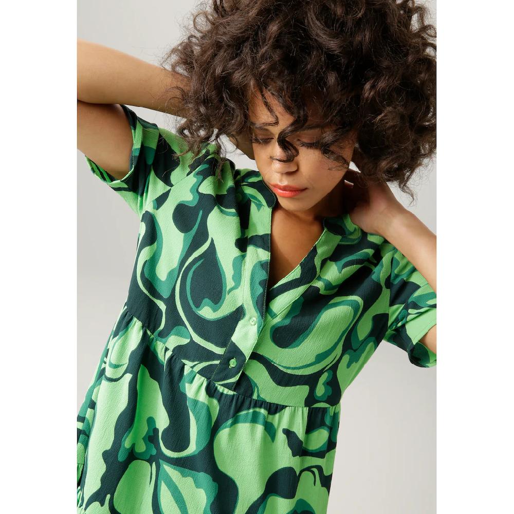 Aniston CASUAL Sommerkleid Mit Farbenfrohem Graphischem Druck