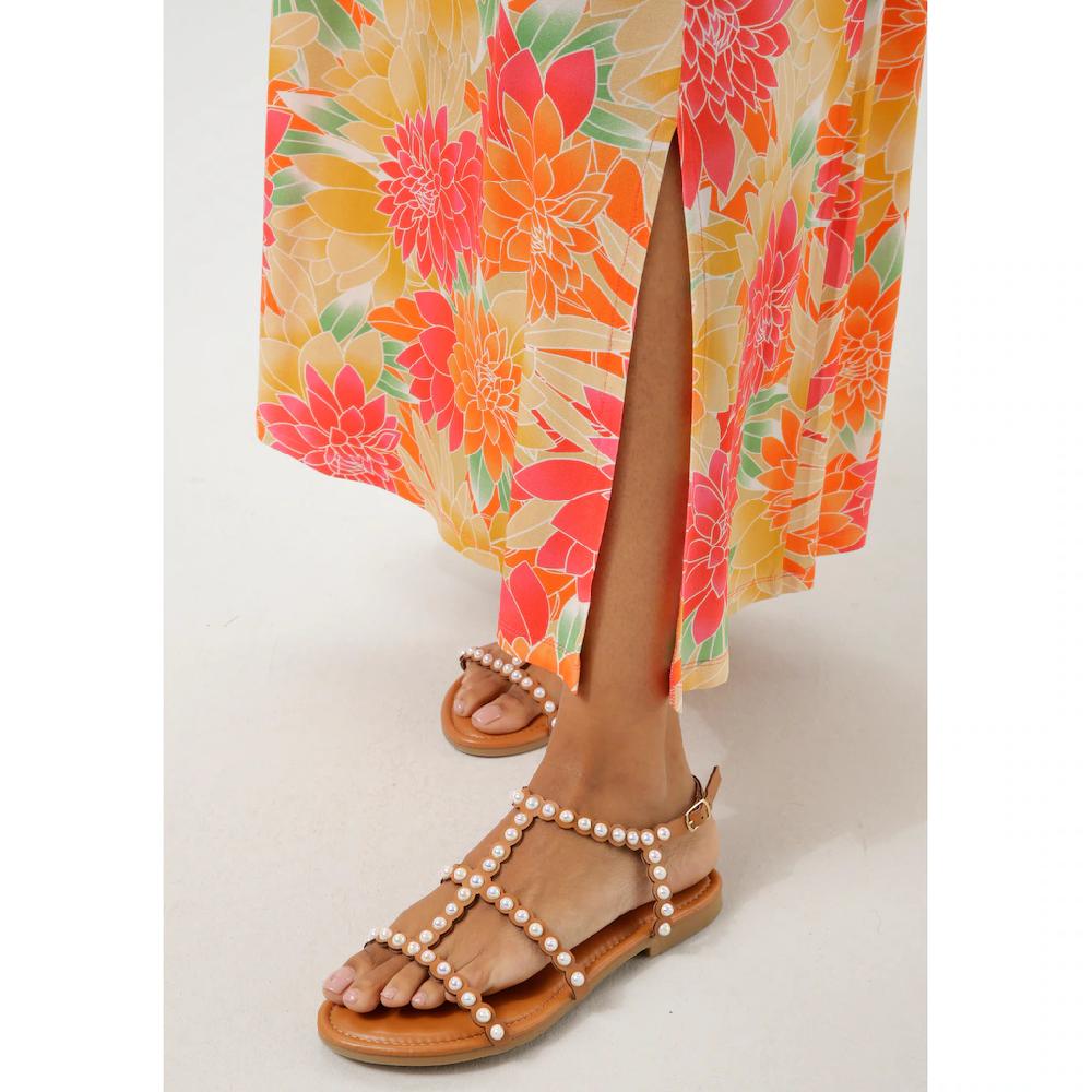 Aniston CASUAL Sommerkleid Mit Großflächigen Farbenfrohen Blüten Bedruckt - NEUE KOLLEKTION