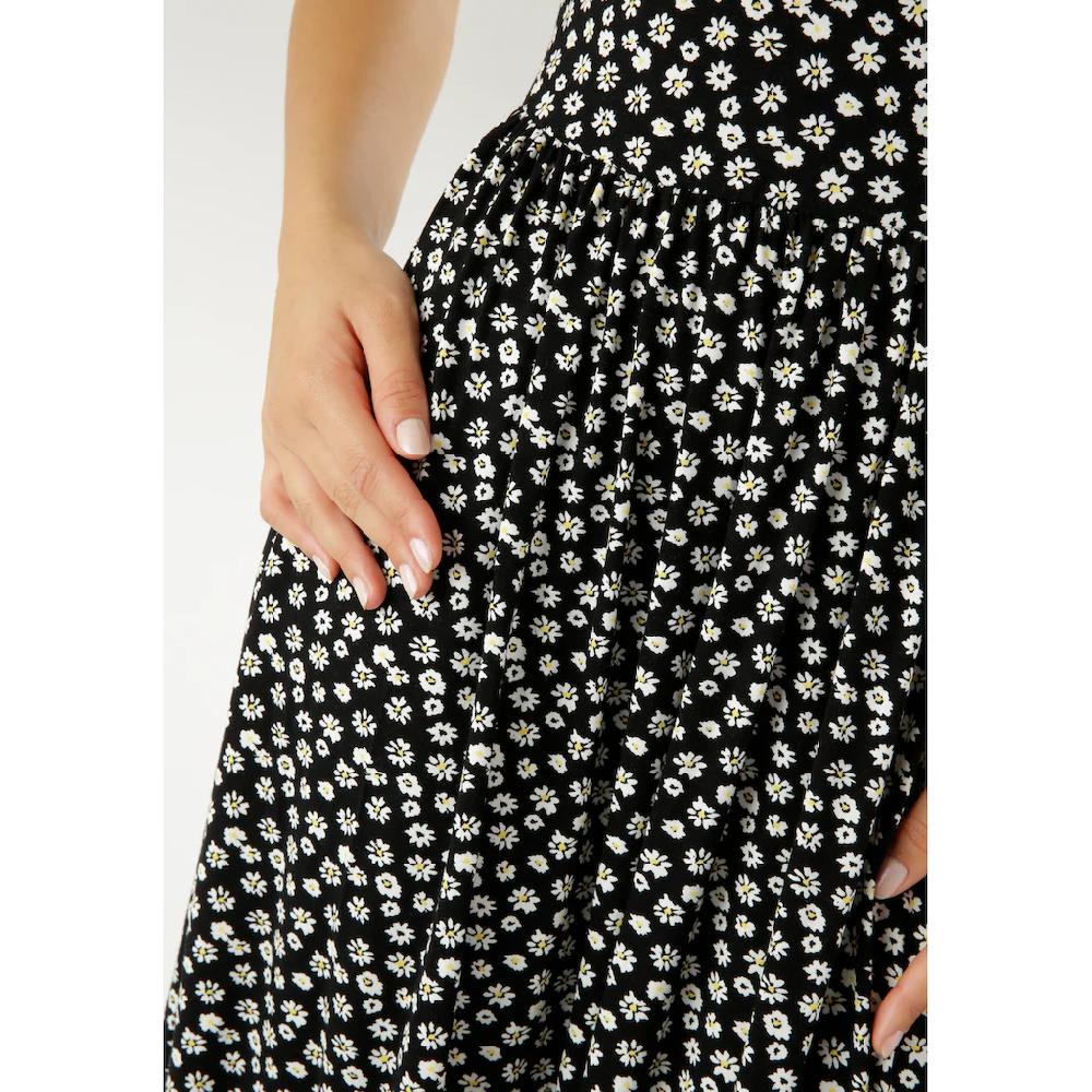 Aniston CASUAL Sommerkleid Mit Verspielten Blüten Bedruckt