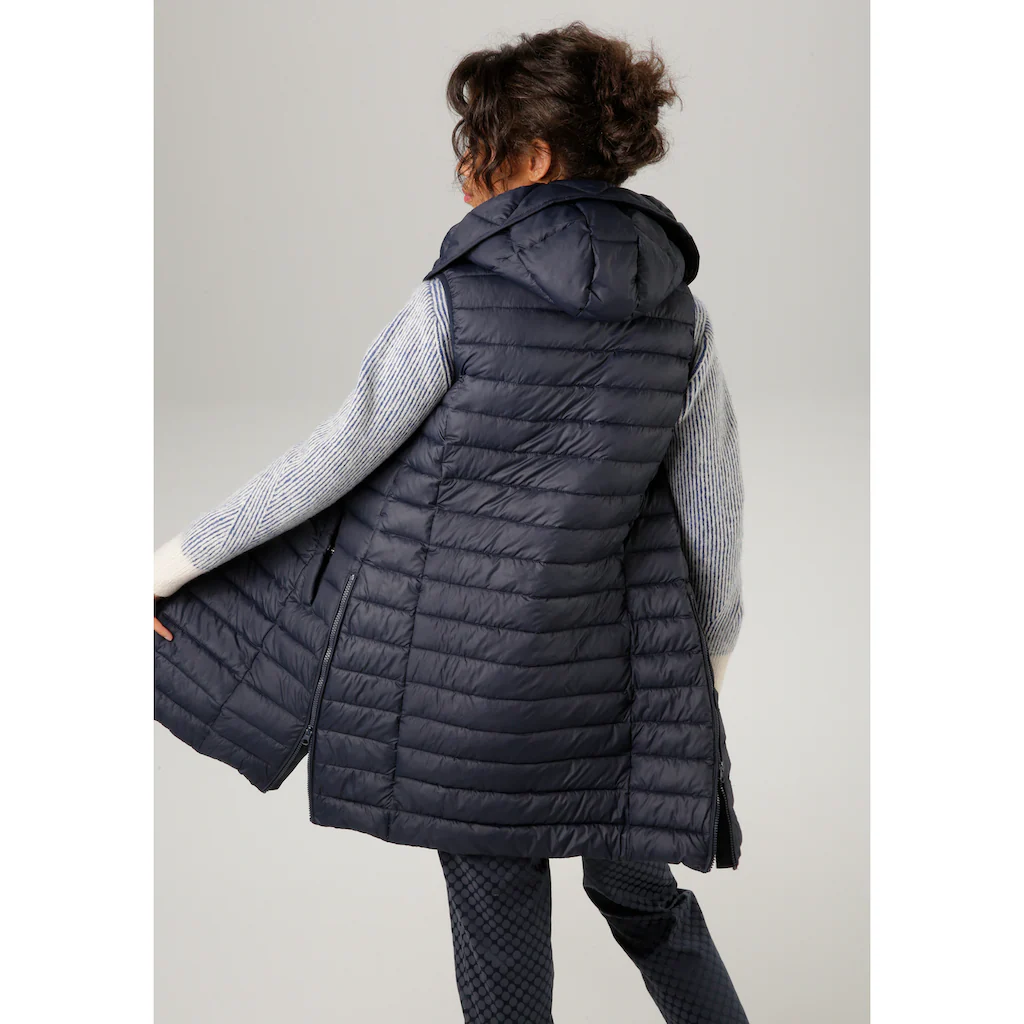 Aniston CASUAL Steppweste Mit Verstellbarer Kapuze