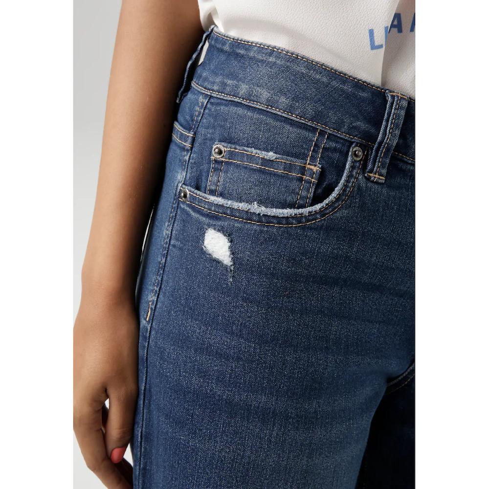 Aniston CASUAL Straight-Jeans Mit Trendig Weitem Bein - NEUE KOLLEKTION