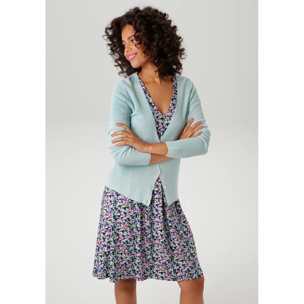 Aniston CASUAL Strickjacke In Trendiger Farbpalette