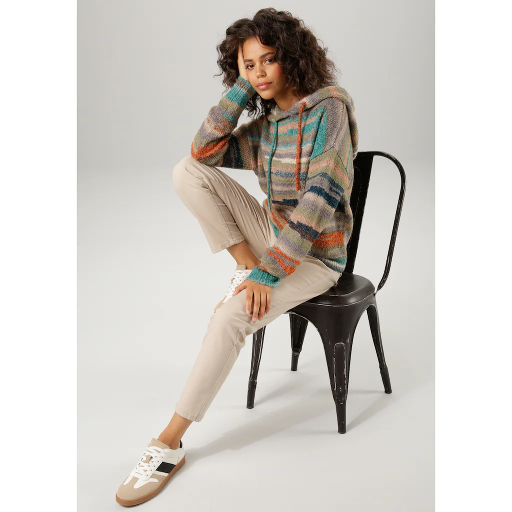 Aniston CASUAL Strickpullover Aus Buntem Effektgarn - Jedes Teil Ein Unikat