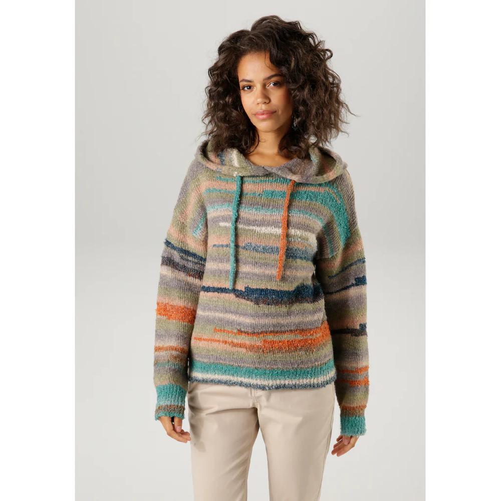 Aniston CASUAL Strickpullover aus buntem Effektgarn - jedes Teil ein Unikat