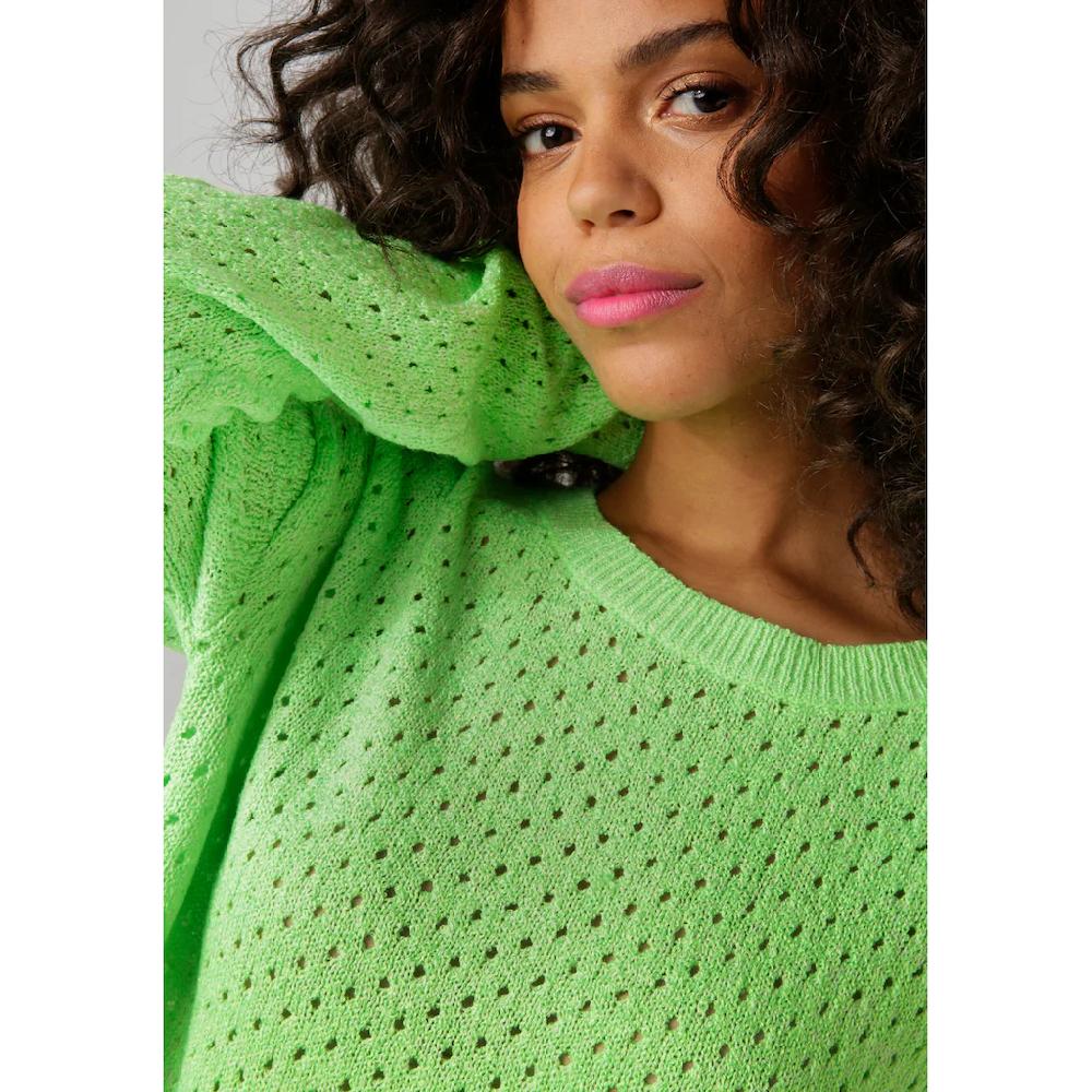 Aniston CASUAL Strickpullover Aus Effektvollem Melange-Garn - NEUE KOLLEKTION