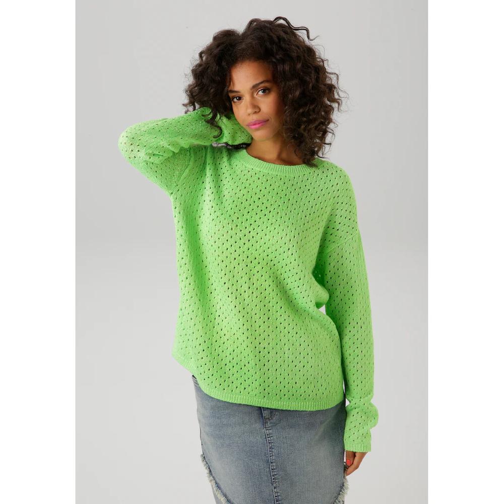 Aniston CASUAL Strickpullover aus effektvollem Melange-Garn - NEUE KOLLEKTION