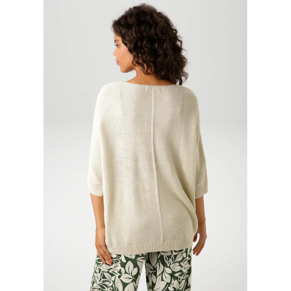Aniston CASUAL Strickpullover Im Ausdrucksvollem Perl-Muster - NEUE KOLLEKTION