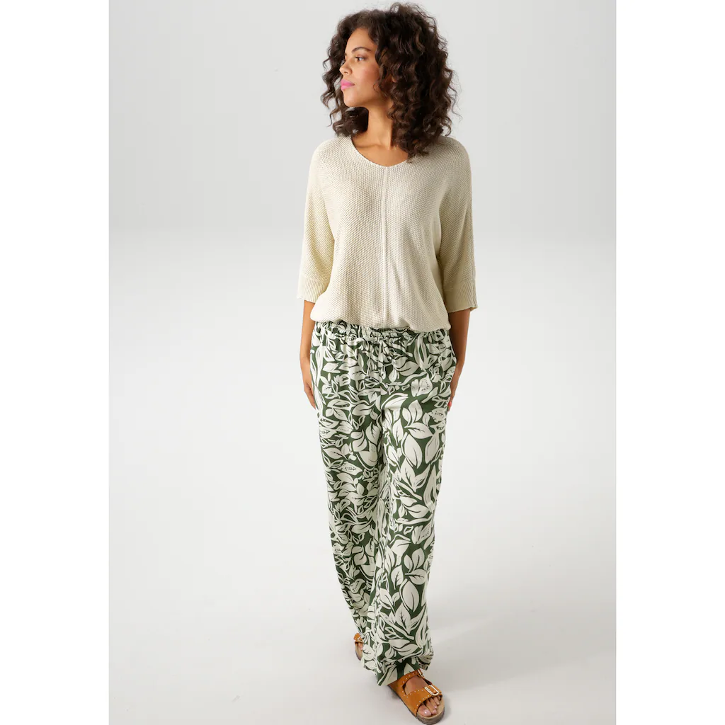 Aniston CASUAL Strickpullover Im Ausdrucksvollem Perl-Muster - NEUE KOLLEKTION