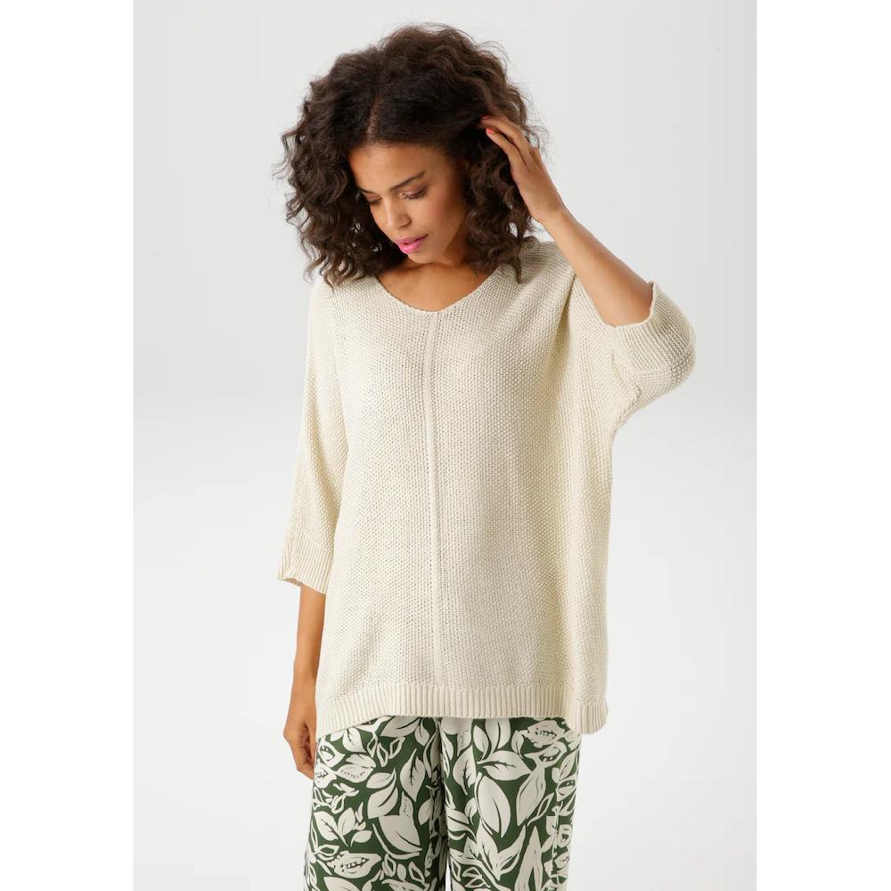 Aniston CASUAL Strickpullover im ausdrucksvollem Perl-Muster - NEUE KOLLEKTION