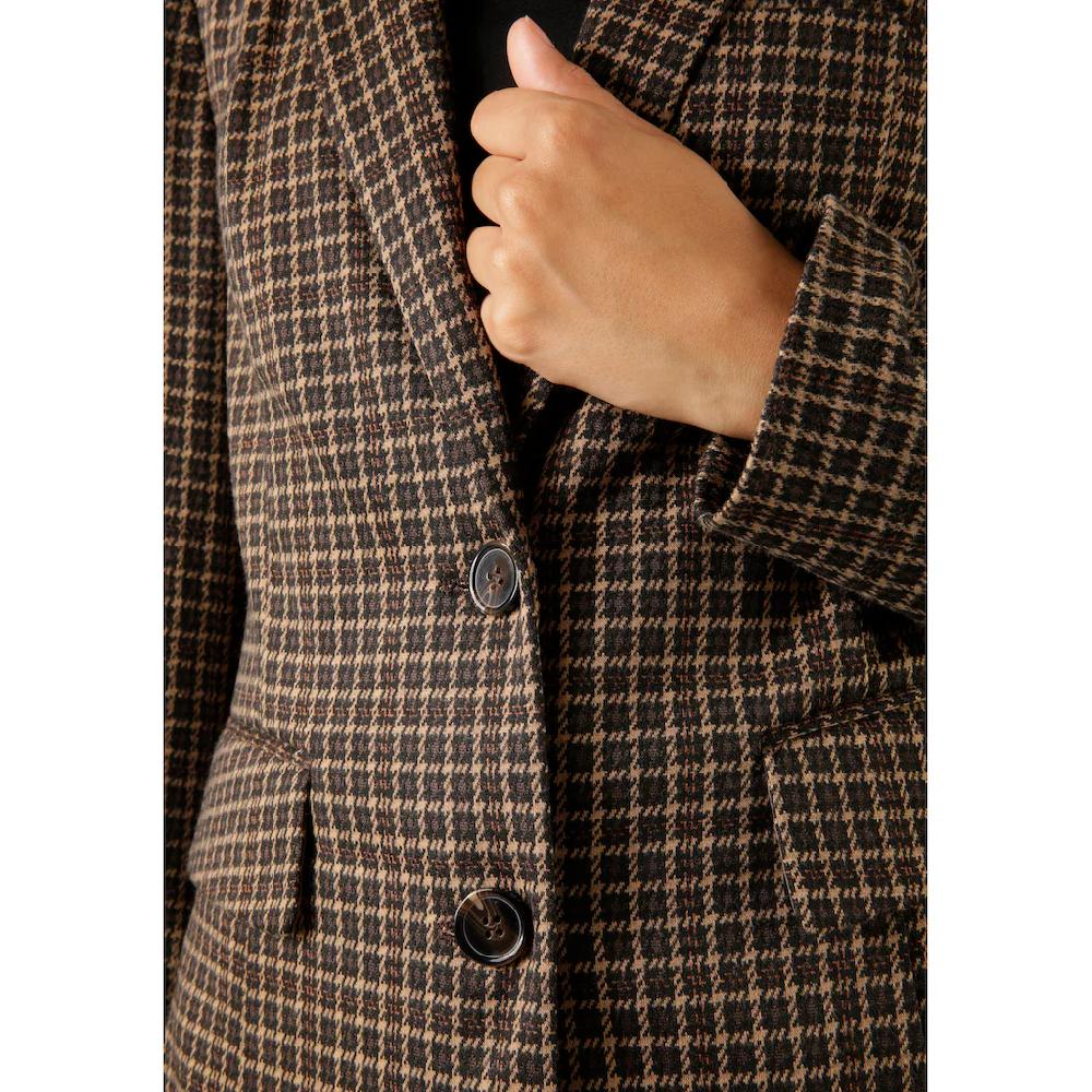 Aniston CASUAL Sweatblazer Im Trendigen Karo-Dessin