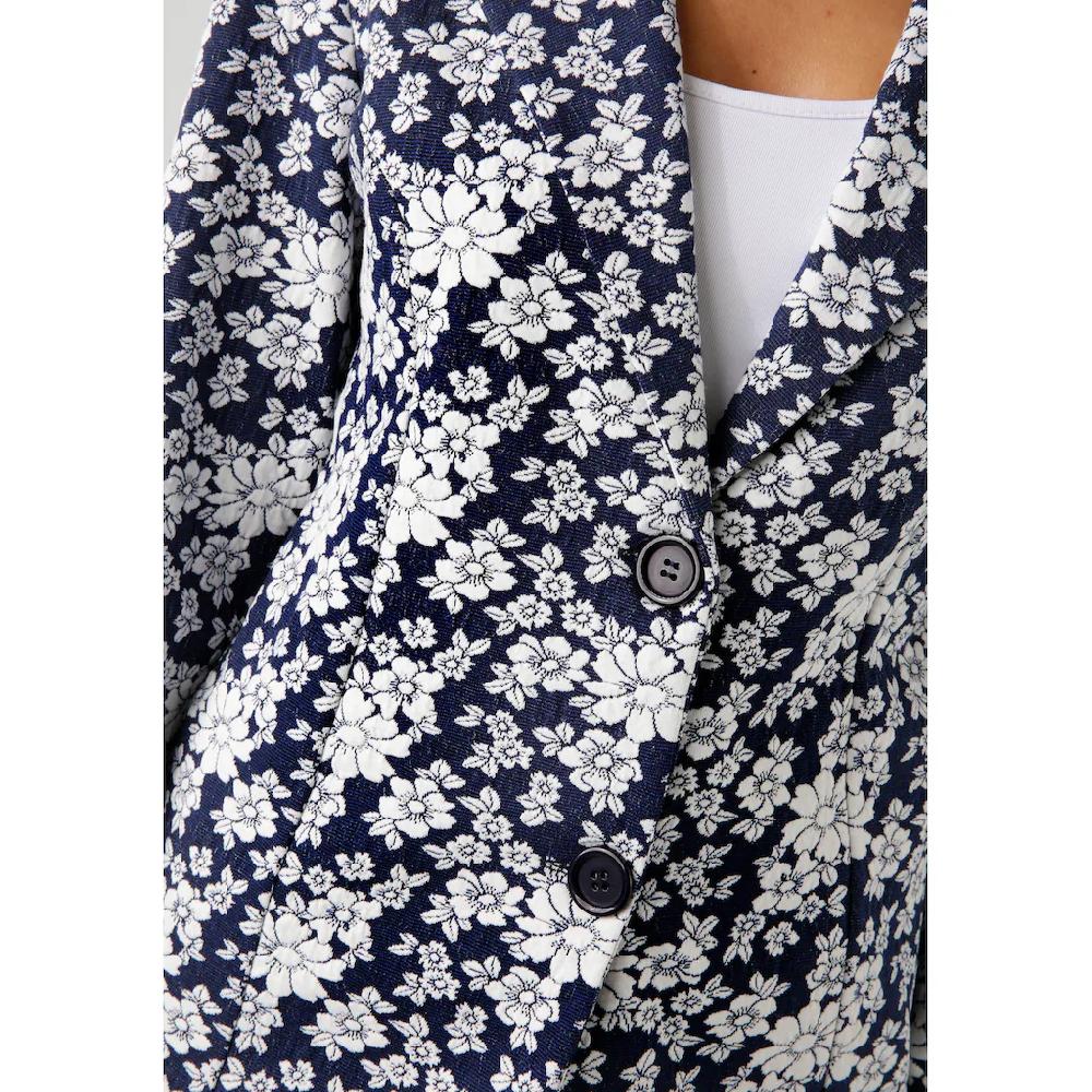 Aniston CASUAL Sweatblazer Mit Ausdrucksvollem Blumenmuster - NEUE KOLLEKTION