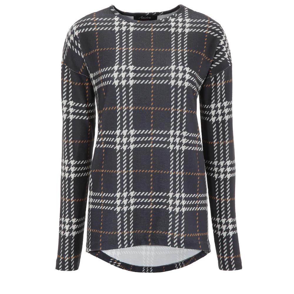 Aniston CASUAL Sweatshirt Im Karo-Dessin