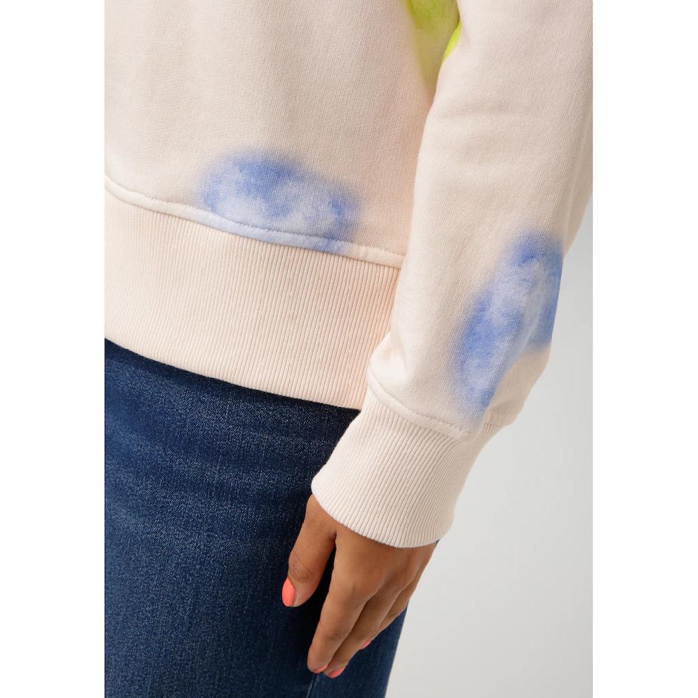 Aniston CASUAL Sweatshirt Mit Batik-Herzen Bedruckt - NEUE KOLLEKTION