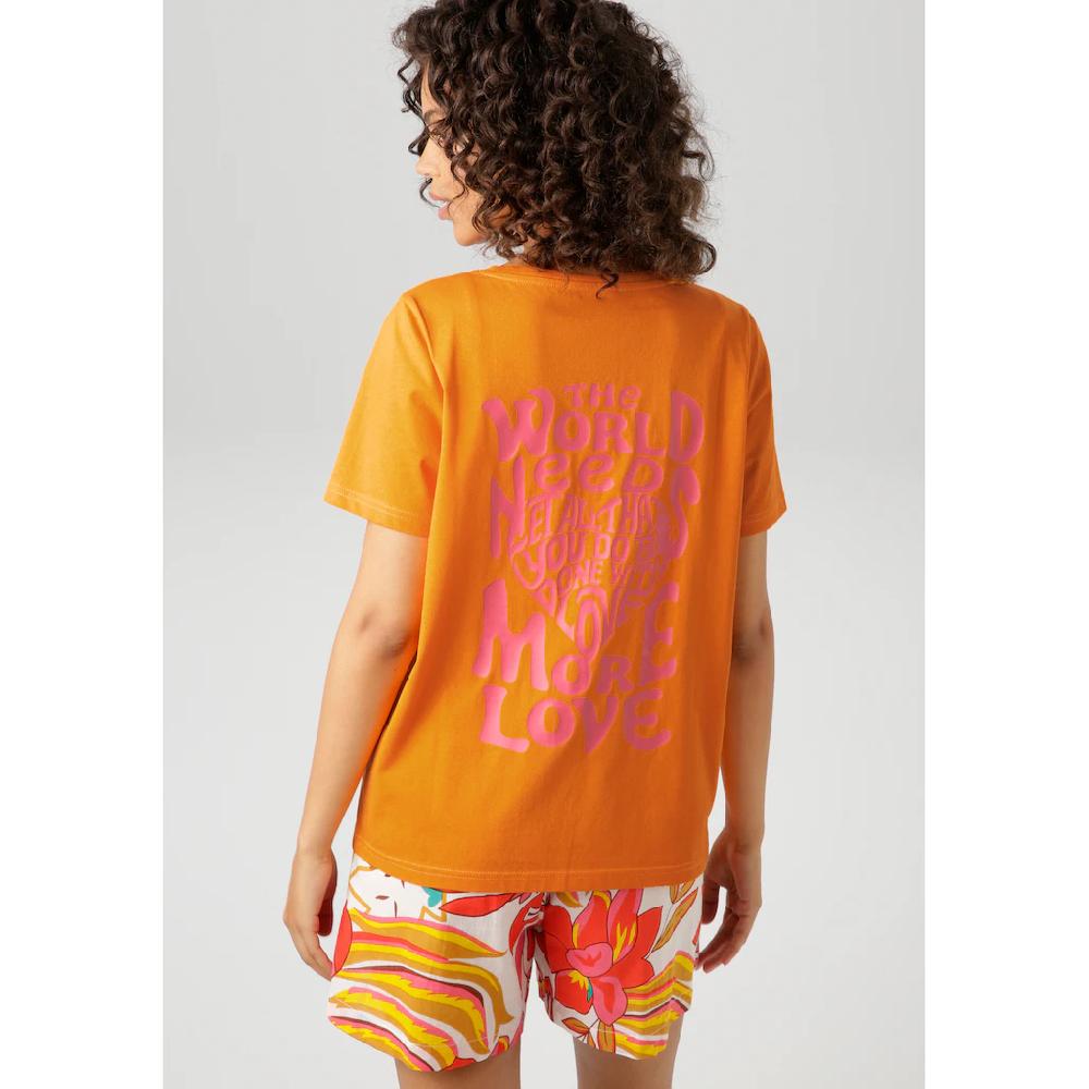 Aniston CASUAL T-Shirt Mit Großem Statement-Schriftzug Im Rücken - NEUE KOLLEKTION