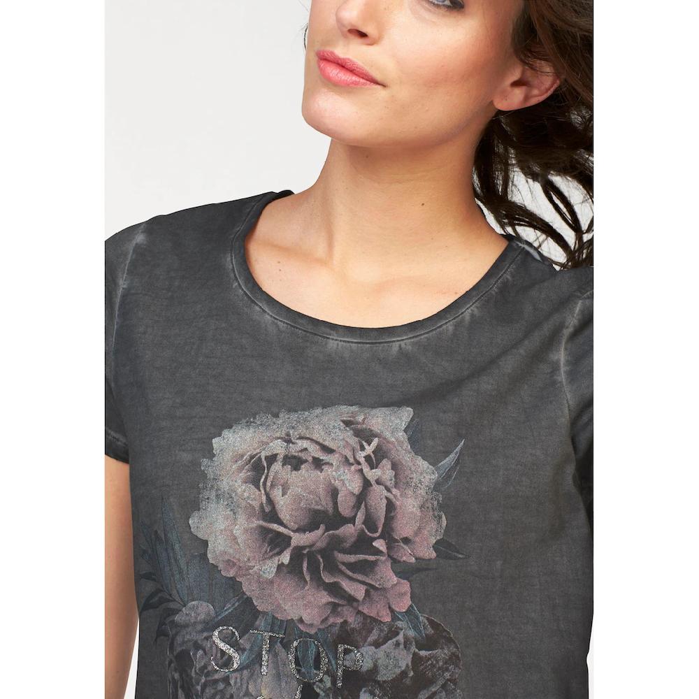 Aniston CASUAL T-Shirt Mit Oil Dyed-Waschung