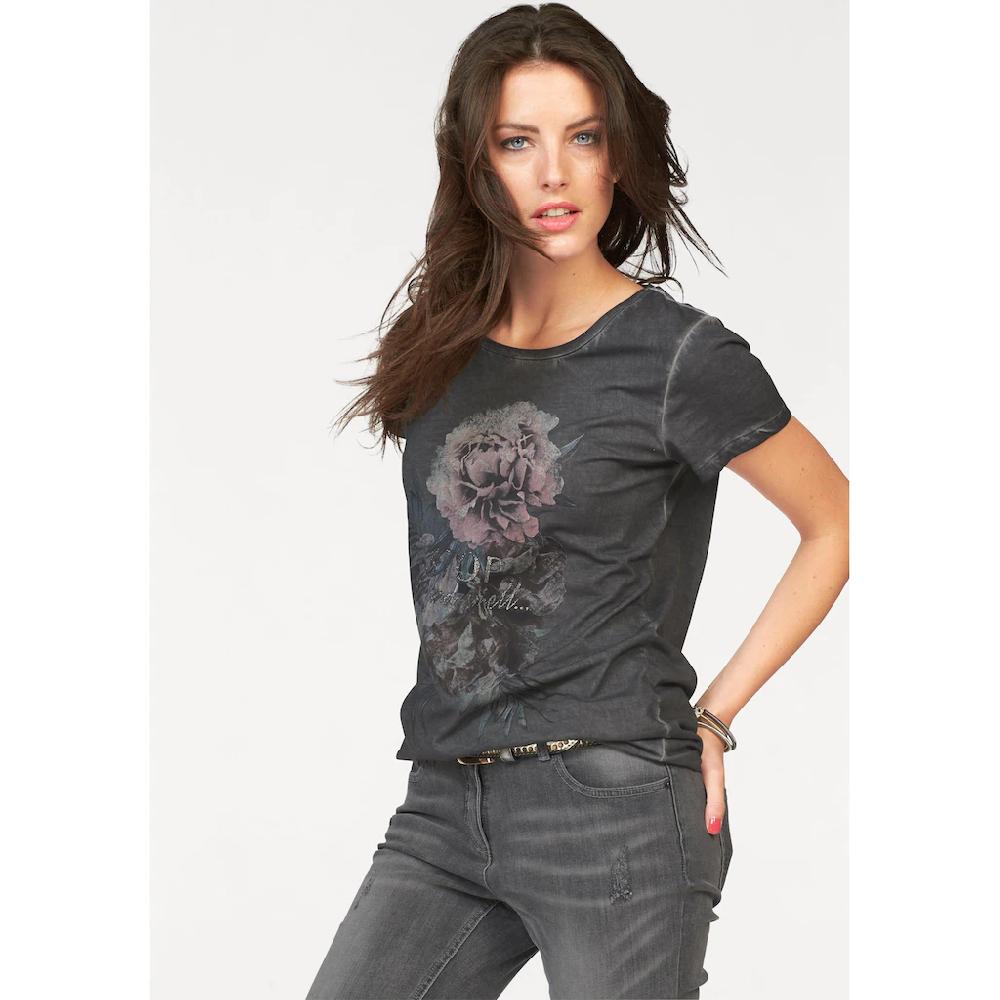 Aniston CASUAL T-Shirt mit Oil dyed-Waschung