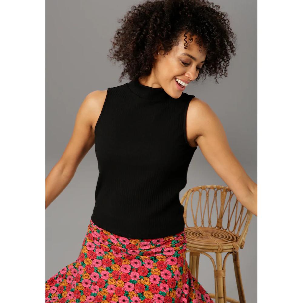 Aniston CASUAL Tanktop mit Stehkragen